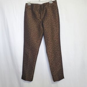 Per Se Carlisle Collection Votton Lurex Slim Ankle Pants